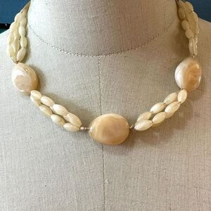 Multi strand beaded necklace